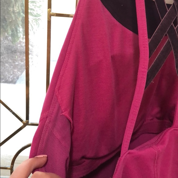 Workout halter tank. Lightly worn. Built in bra - Picture 4 of 5